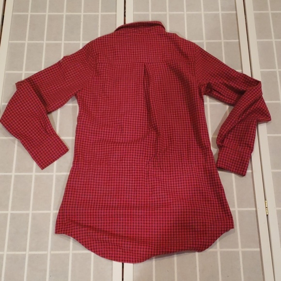 Columbia Flannel Button Down Dress M - Picture 6 of 7